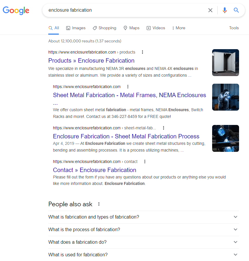Enclosure Fabrication Organic Search Results Enclosure Fabrication Organic Search Results