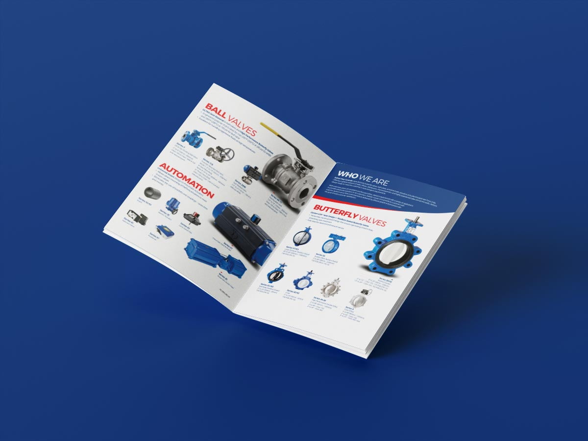 Delval Flow Controls Brochure Mockup 1