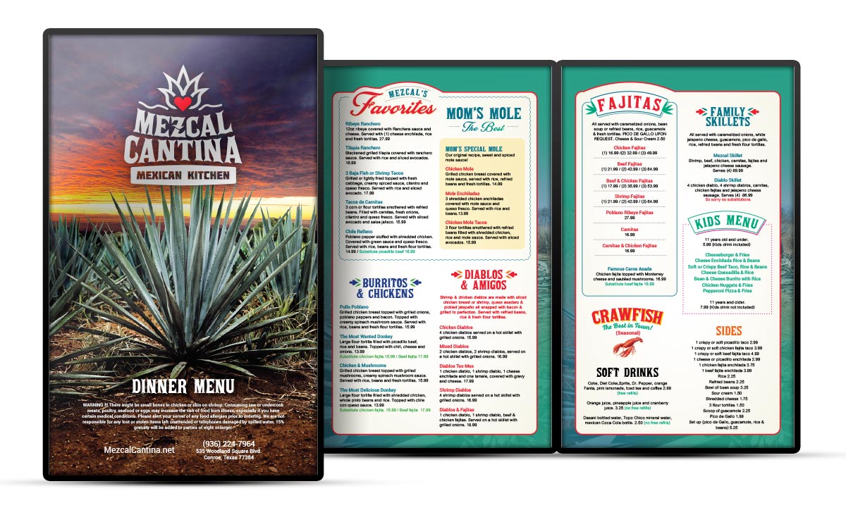 branding restaurant menu design 1