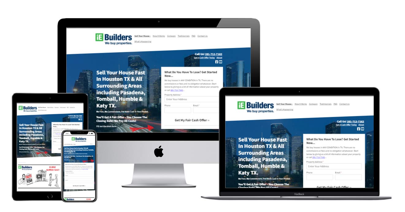 IE BUilder Website Mockup