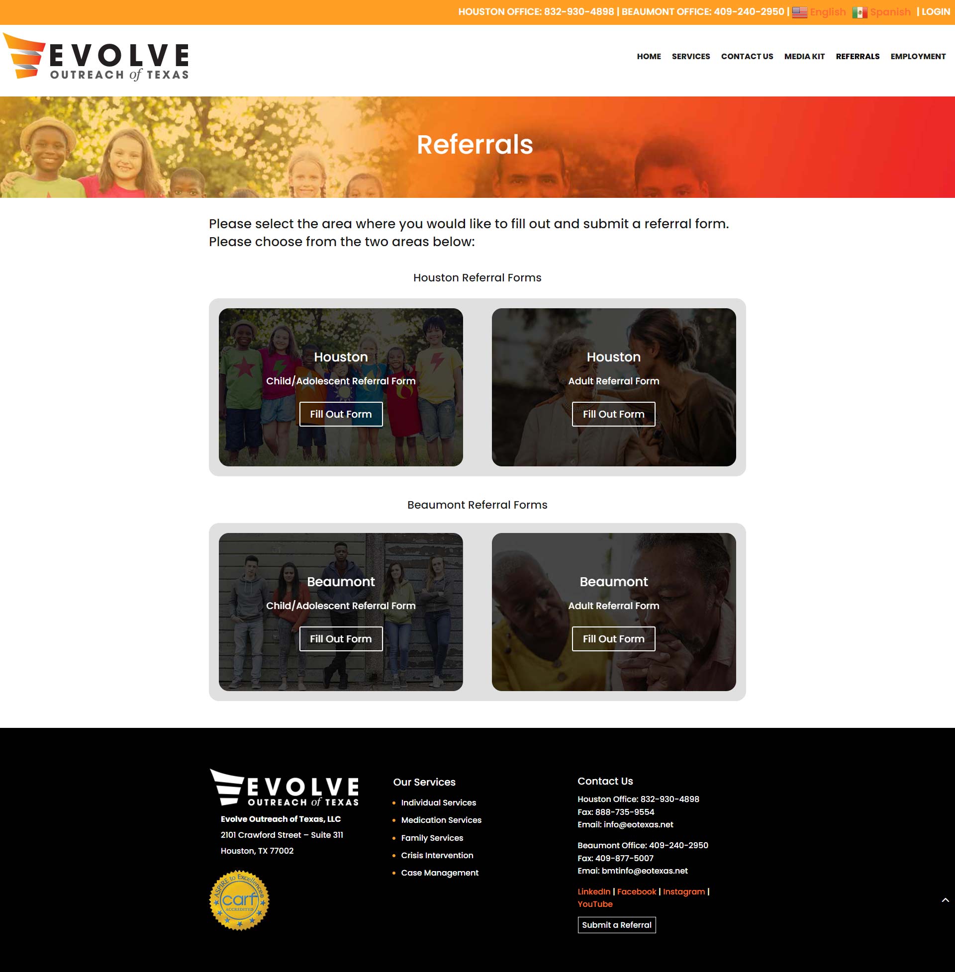 Referrals Website Form Referrals Website Form
